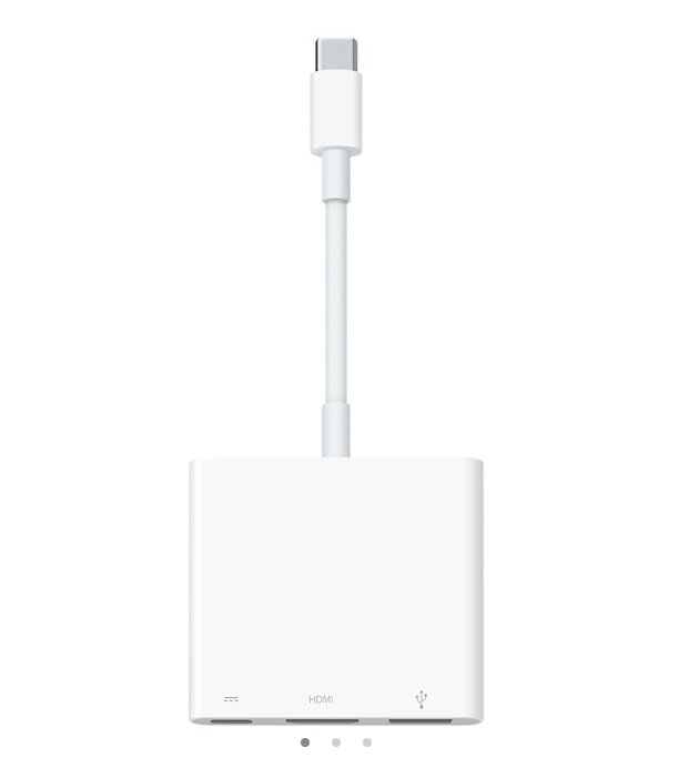 Adaptador multipuerto de USB-C a AV digital Compatible para Apple